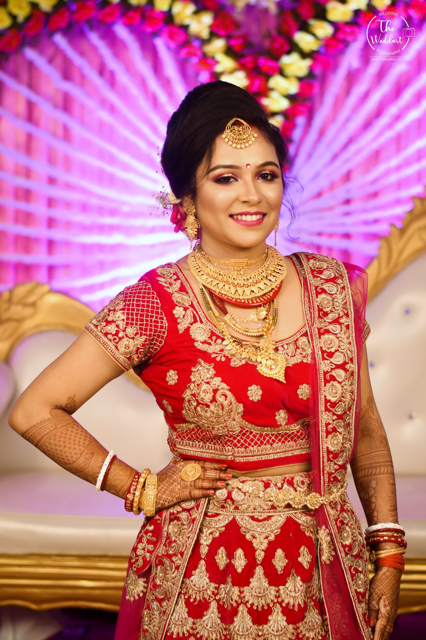 Reception dress sale for bengali bride